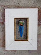 hair pin : framed painting acrilic:canvas